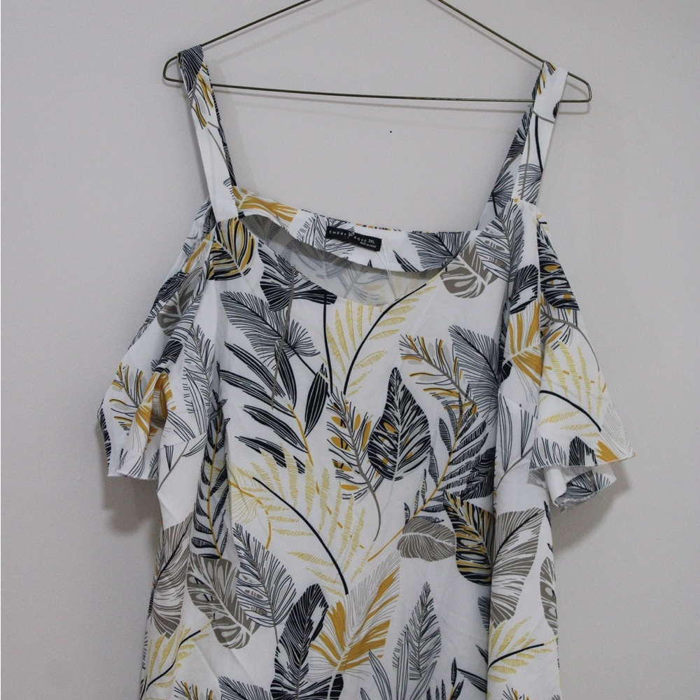 Women's Tropical Leaf Print Top